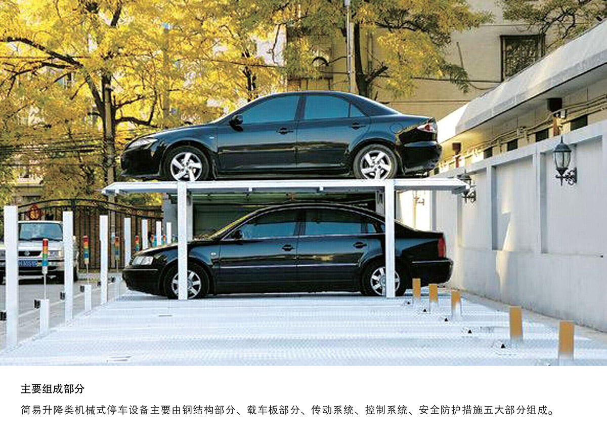 立體停車庫09PJS2D1二層地坑簡易升降機械立體停車主要組成部分.jpg